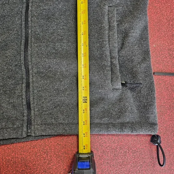 Vintage Abercrombie & Fitch Fleece Full Zip Vest L Navy Colorblock 90s Outdoor - Picture 10 of 10